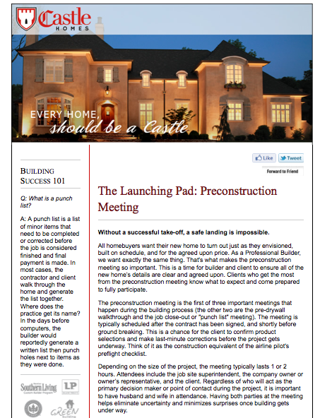 Sample newsletter