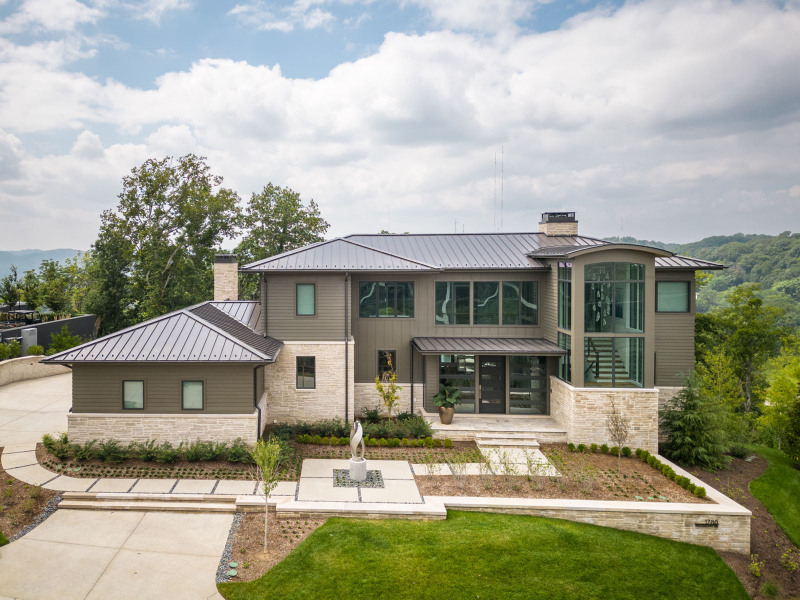 Hillside Retreat - Exterior Rear Elevation