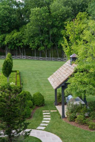 River Song Haven - Landscape Pathway to Pavilion