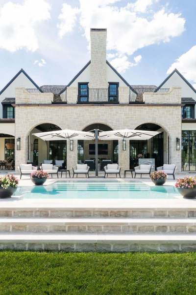 River Song Haven - Poolside View – Covered Patio and Arches