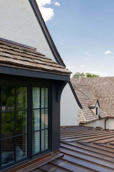 River Song Haven - Roof Detail with Copper Accents