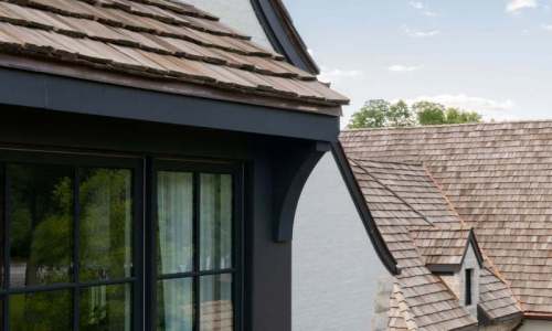 River Song Haven - Roof Detail with Copper Accents