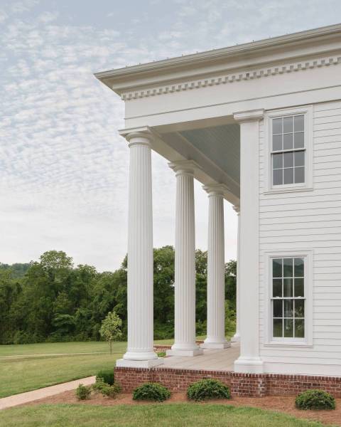 Southern Grandeur - Columned Portico Detail – Castle Homes
