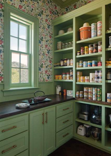 Southern Grandeur - Vintage-Inspired Green Pantry – Castle Homes