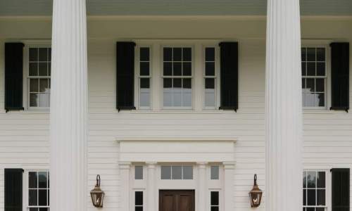 Southern Grandeur - Columned Porch with Lantern Lighting – Castle Homes