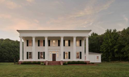 Southern Grandeur - Greek Revival at Sunset – Castle Homes