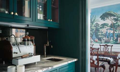 Southern Grandeur - Butler’s Pantry with Espresso Bar – Castle Homes