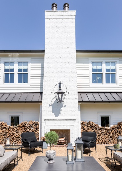 Nashville Symphony Show House Outdoor Fireplace