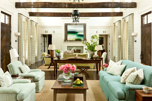 Southern Living Idea House: Rustic & Refined Living Room