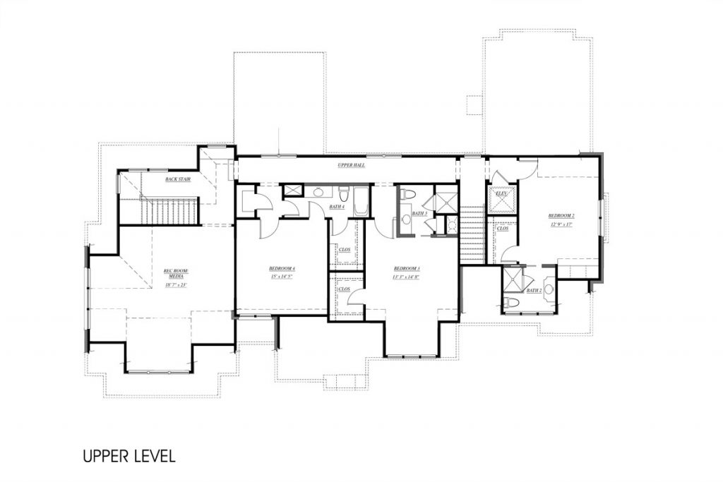 Voce upper level floor plan