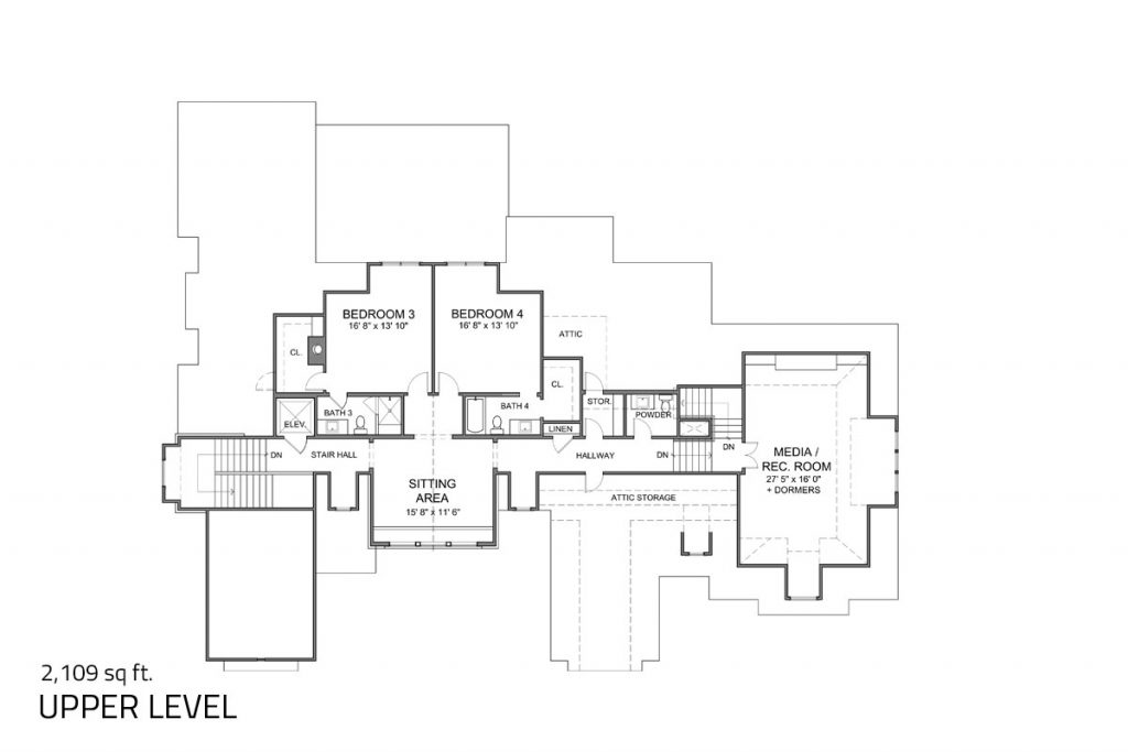 Witherspoon upper level floor plan