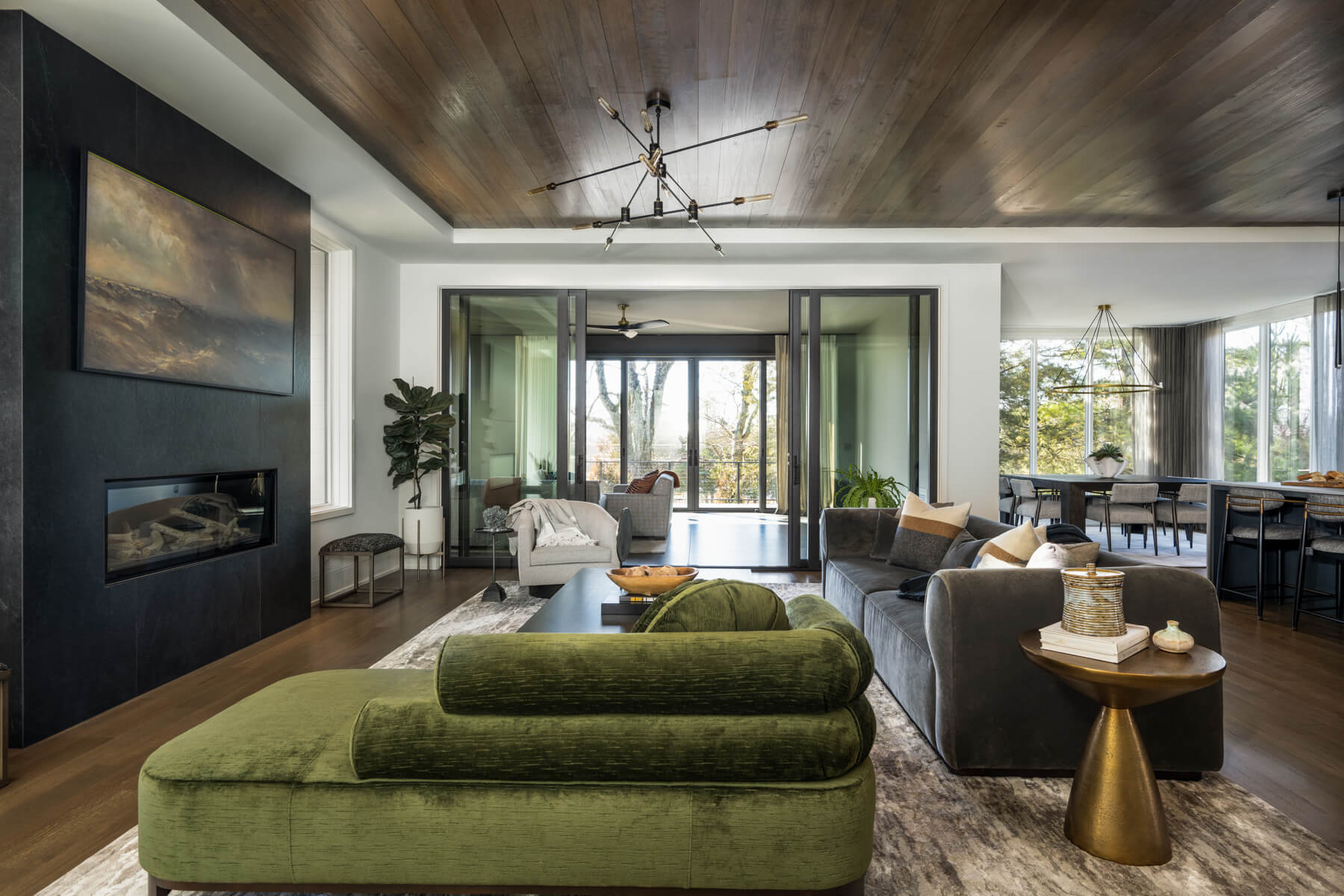 Soft furnishings and architectural detailing rich in texture transformed this living space into a warm, everyday space for the client.
Image: Leslie Brown Photography