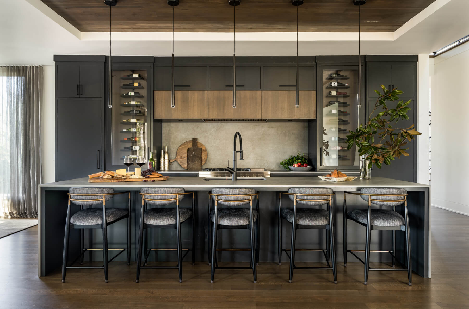 Contemporary kitchen island by Castle Homes