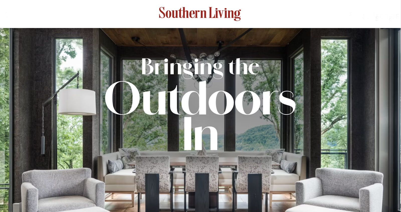 Southern Living features Castle Homes: Bringing the Outdoors In